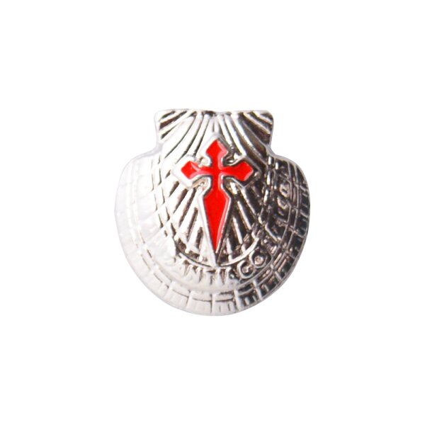 Pin / Badge St. James Scallop Shell silver