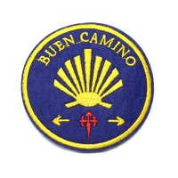 Parche / insignia Buen Camino con Cruz de Santiago y...