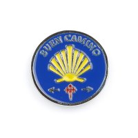 Pin / Badge Buen Camino with St. James Arrows
