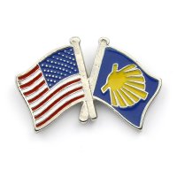 Pin / Badge Camino US Flag