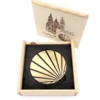 Wegmarkierung aus Bronze Galicia