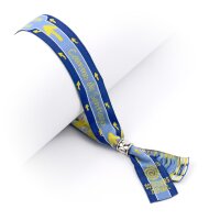 Stoffarmband Camino de Santiago Jakobspfeil