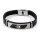 Leder-Metallarmband Jakobsmuschel