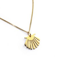 Pendant Scallop gold plated