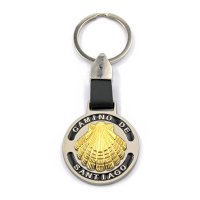 Keychain Scallop Shell Way of St. James Gold