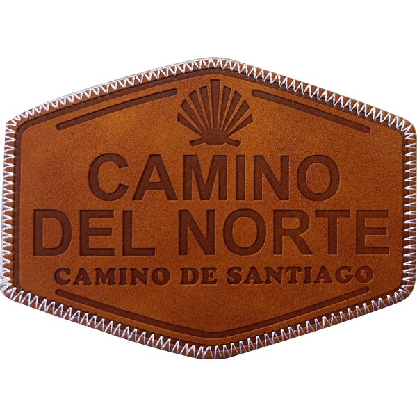 Blason / Écusson Camino del Norte en similicuir