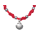 Jakobsmuschel Satinarmband (rot)