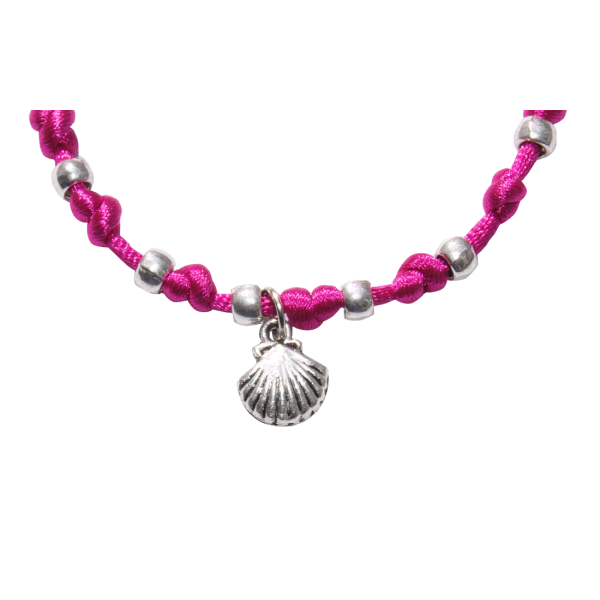 Bracciale in raso – magenta