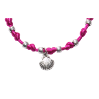 Bracciale in raso – magenta