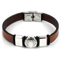 Leder-Metallarmband Zubiri