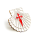 Pin’s / Broche Coquille Saint-Jacques avec Croix de Saint-Jacques