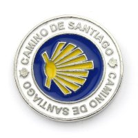 Pin / Badge St. James Scallop Shell round