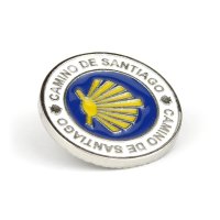 Pin / Badge St. James Scallop Shell round