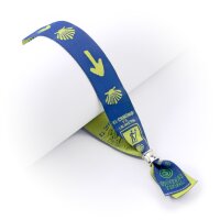 Bracelet en tissu Coquilles et Flèches Saint-Jacques