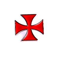 Spilla / Badge croce Templare